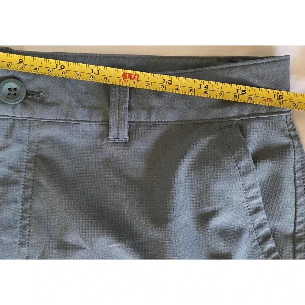 Eddie Bauer Womens Ripstop Crop Pant Capri Zip Pocket Gray Size 8